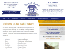 Tablet Screenshot of beewelltherapy.com